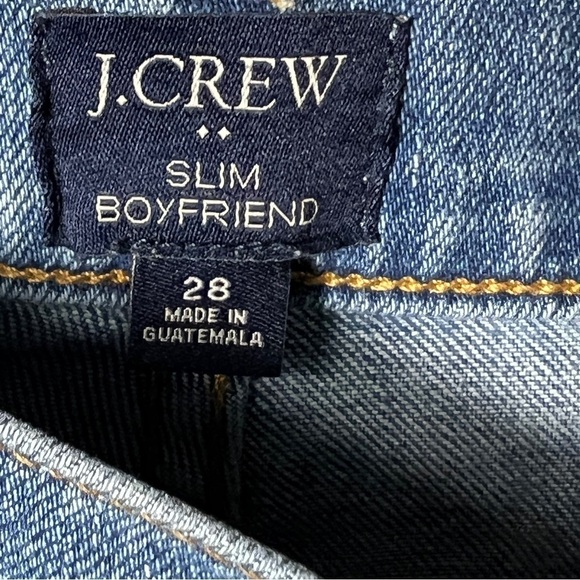J.Crew Slim Boyfriend Denim Jeans Women's Size 28 Medium Wash - Picture 5 of 9